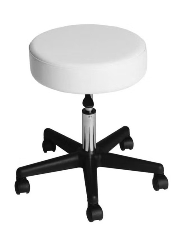 La Perla Tech Adjustable Salon Stool Hydraulic SwiveL Rolling Chair, Black