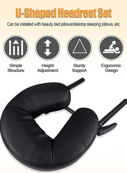 La Perla Tech Massage Face Cradle Cushion, Black