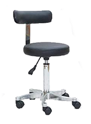 Salon & Spa Styling Stool Chair, Black