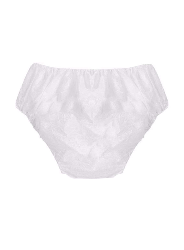 La Perla Tech Disposable Non Woven Brief Panties, 50 Pieces, White