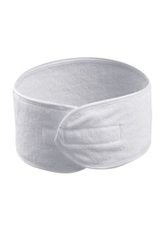 La Perla Tech Spa Facial Head Wrap Terry Cloth Headband, White, 3 Pieces