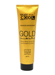 Silky Cool Gold Face & Body Scrub Gel, 200ml
