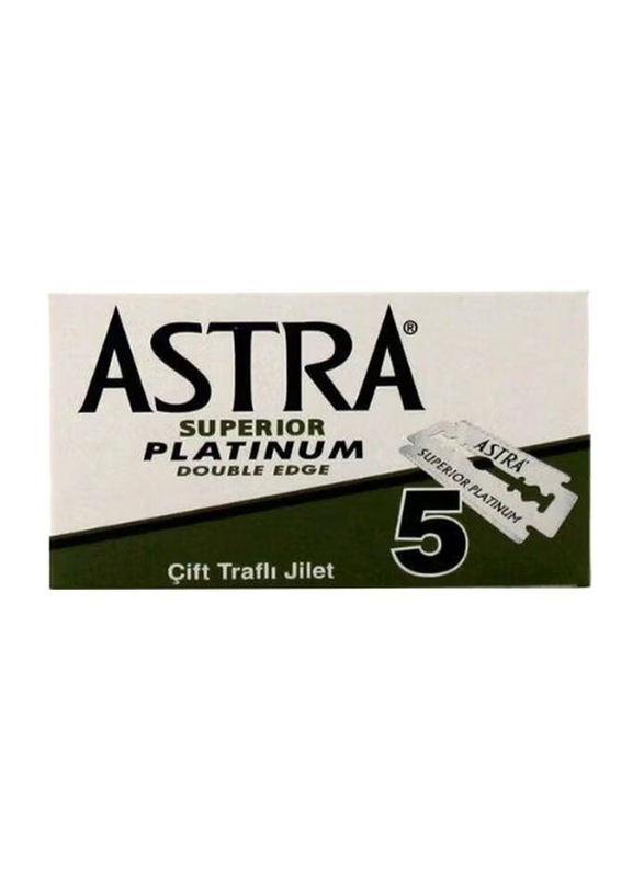 Astra Treat Razor Blade, 5 Pieces, Silver