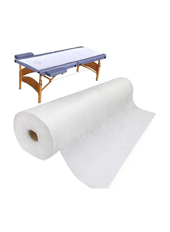 La Perla Tech Disposable Bed Roll, 50 Piece, White