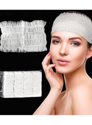 La Perla Tech Disposable Non-Woven Spa-Clinic Facial Headband, 100 Pieces