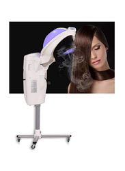 CHJJK Salon Hair Steamer and Hair Dryer Heating Cap Machine with Color Processor, 850W, White