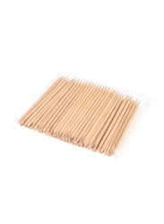 Nail Wooden Stick Set, 100-Piece, Beige