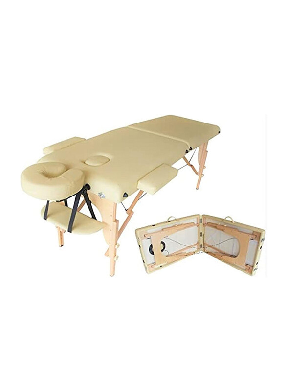 

La Perla Tech Adjustable Height Massage Table/Spa Bed, Portable 2 Folding with Carry Case