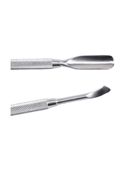 Stainless Steel Cuticle Pusher, 2 Pieces, Silver