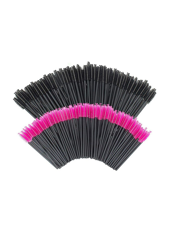 Disposable Eyelash Mascara Brushes Makeup Tool, Pink/Black