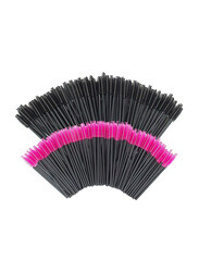 Disposable Eyelash Mascara Brushes Makeup Tool, Pink/Black