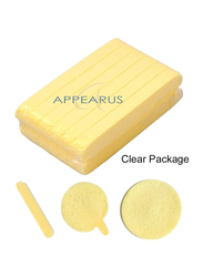 Appearus, PVA Compressed Facial Sponge for Face Cleaning, 60 Pieces, Yellow