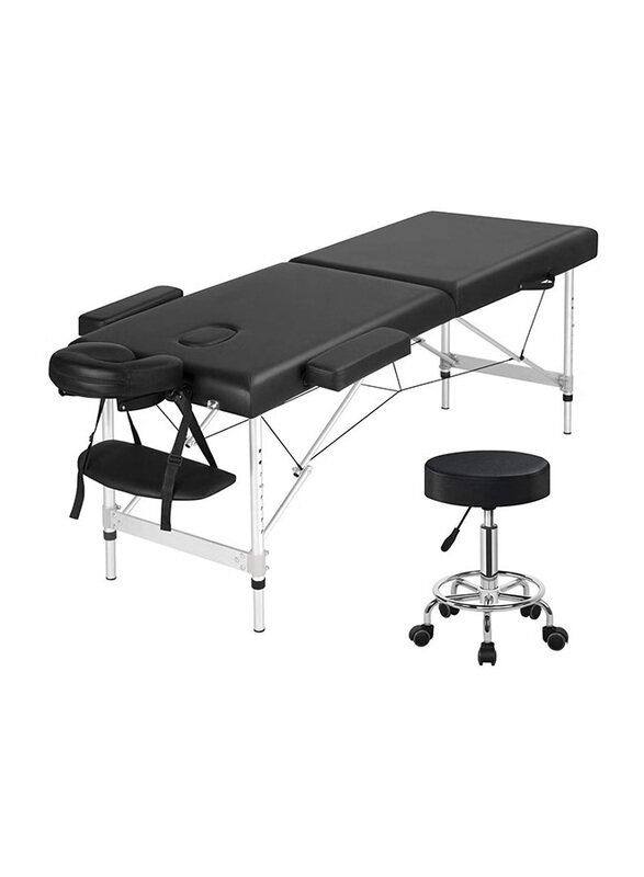 

La Perla Tech Portable Massage Bed Spa Massage Table, Black
