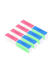 Tinksky 4-Way Nail Files Sanding Block Set, 10-Piece, Multicolour