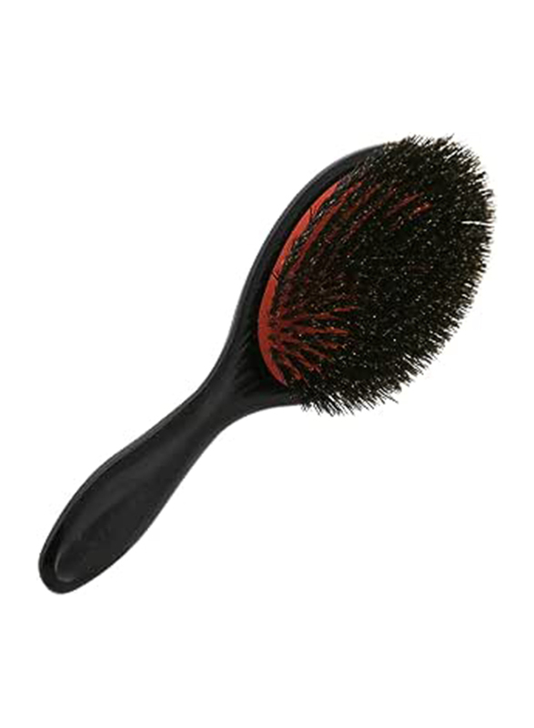 Bristle Oval Cushion Hair Brush, Black