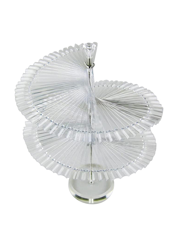 La Perla Tech 120 Grid Nail Art Display Stand Fan Shaped False Nail Color, Clear