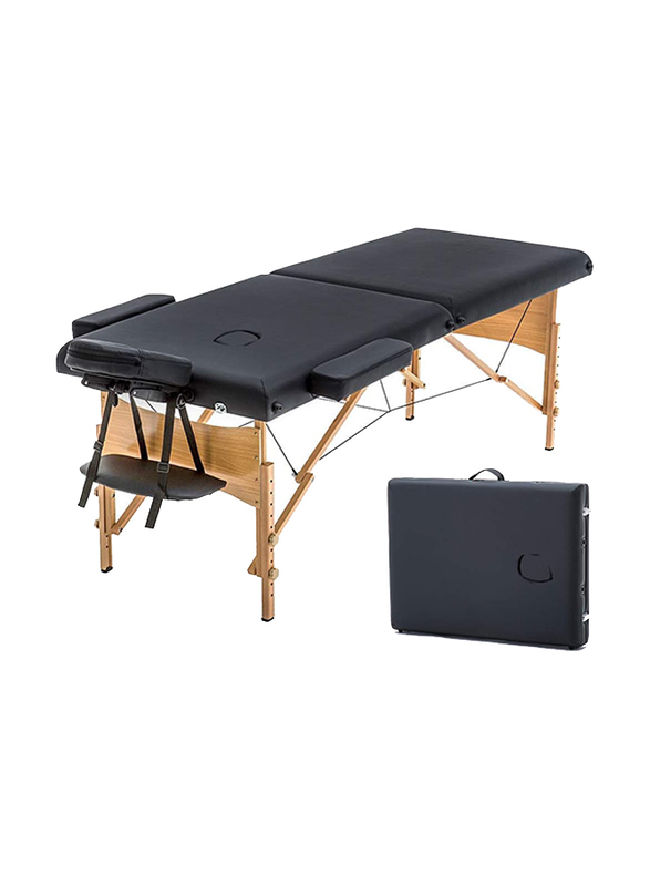 Xkrsbs Portable Adjustable 2 Fold Massage Bed With Suit Case Set