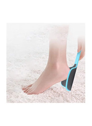 La Perla Tech U Shaped Curved Foot File Foot Callus Remover Double, 2 Piece, Blue/Pink/Black
