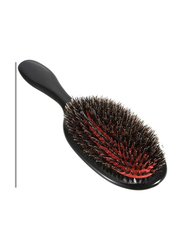 La Perla Tech Paddle Detangling Brush for Curly Fine Wavy Natural Tangled Hair, Black