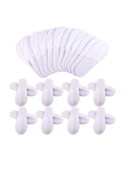 JOYYUM 18 WXJ13 Disposable Slippers for Hotel Travel Salon Plane, 25 Pairs, Men Size 9 and Women Size 11, White