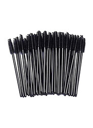 Eyelash Mascara Applicator Disposable Brush, 100 Pieces, Black