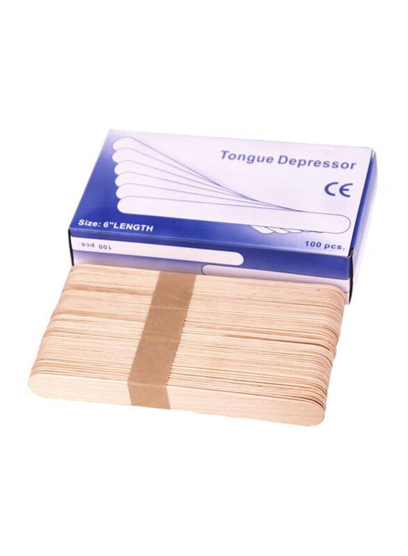 

La Perla Tech Disposable Wooden Tongue Depressor, 100 Pieces