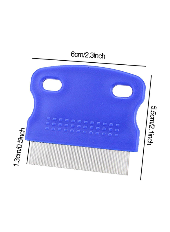 Stain Removal Metal Flea Pet Comb for Lice & Ticks Removing, 2 Pieces, Assorted