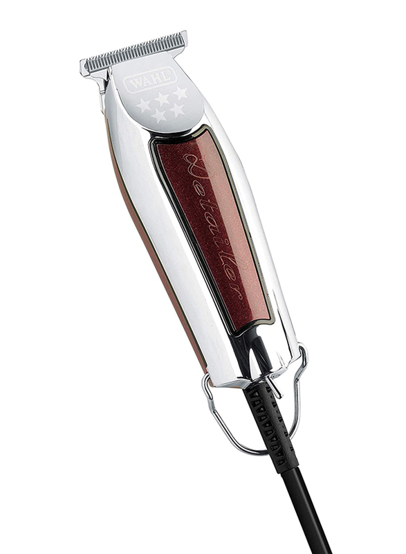 Wahl Professional 5-Star Detailer Hair Trimmer, 0801-916, Silver/Red