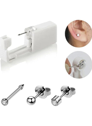 La Perla Tech Disposable Safe Sterile Ear and Nose Piercing Gun, White