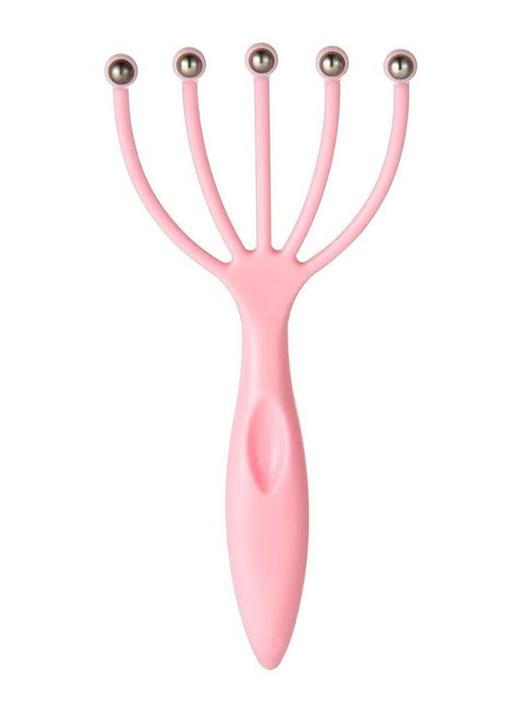 La Perla Tech Scalp Rotatable Head Massager Roller, Pink