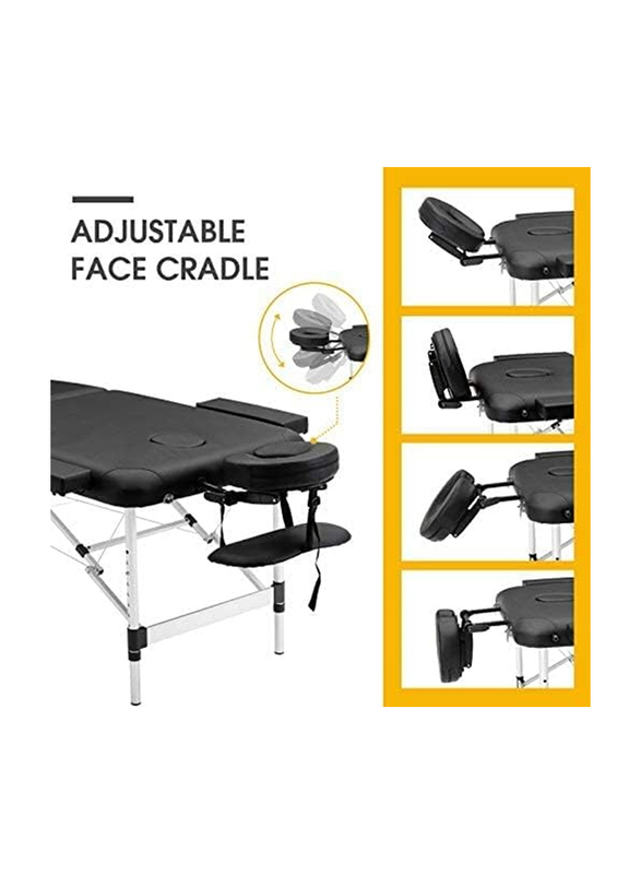 La Perla Tech Professional Aluminum 2 Folding Adjustable Massage Table