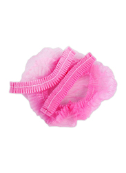 Supkeyer Net Disposable Head Covers, Pink, 100 Pieces