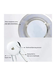 La Perla Tech Magnifier Lamp Magnification Lens with Stand, White