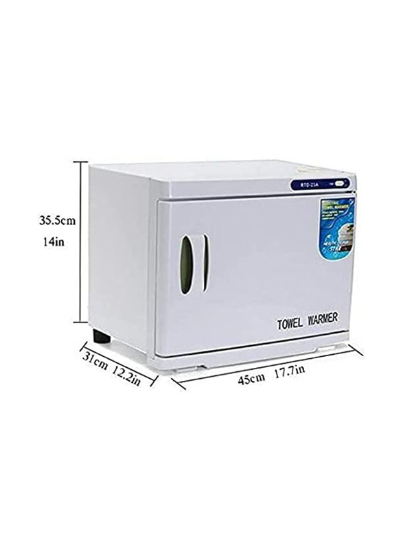 I.E. Towel Sterilizer Hot Cabinet Uv Warmer, Silver