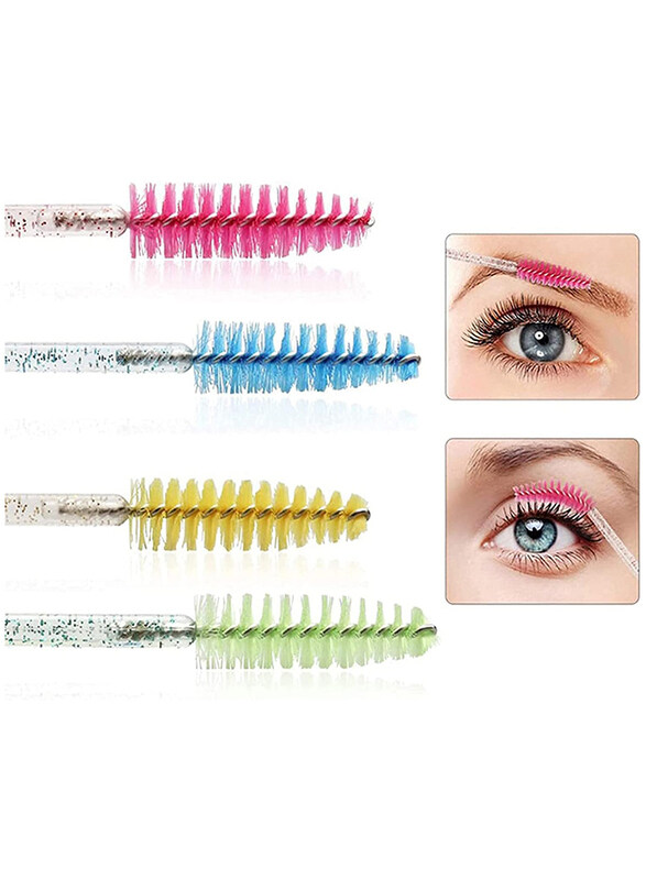 Disposable Eyelash Mascara Brushes Makeup Tool, Pink/Black