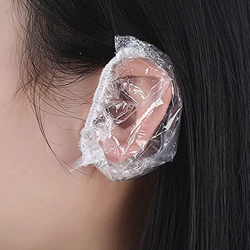 Plastic Disposable Ear Cover, 100 Pieces, Clear