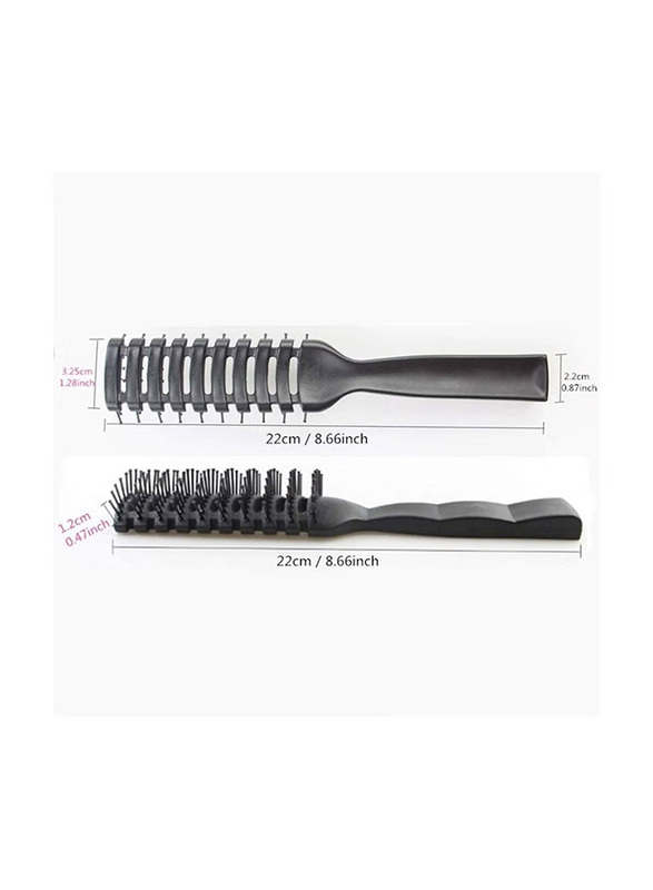 La Perla Tech Vented Hair Brush with Ball Tipped Bristles 1 Piece Hair Care Coconut Oil Argan Oil Vitamin E DubaiStore Dubai Store