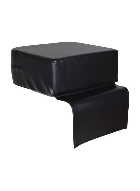 TMS Lot 2 Barber Beauty Salon Child Booster Cushion Seat, 2-Piece, Black