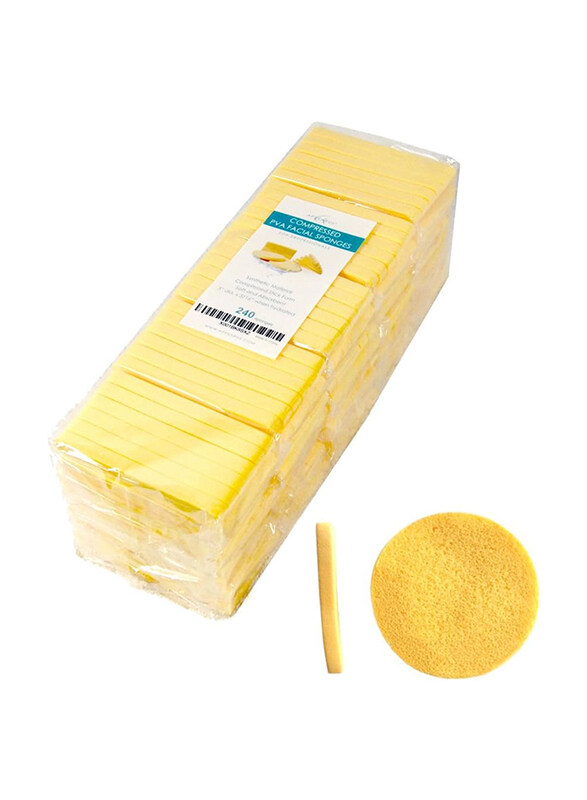 

Appearus PVA Compressed Face Sponge, 240 Pieces, Yellow