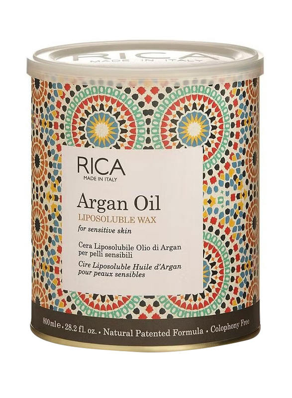 Rica Cosmetics Argan Oil Liposoluble Wax, 800ml, Clear