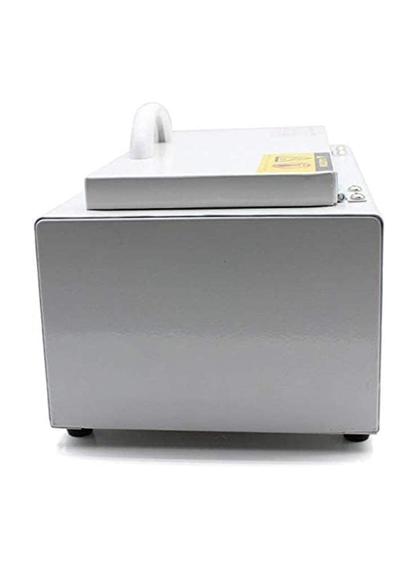La Perla Tech Professional High Temperature Dry Heat Nail Art Portable Manicure Sterilizer Tool, Silver/White