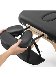 La Perla Tech Massage Face Cradle Cushion, Black