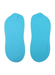 Open Toe Disposable Spa Slippers, 12 Pair, Blue