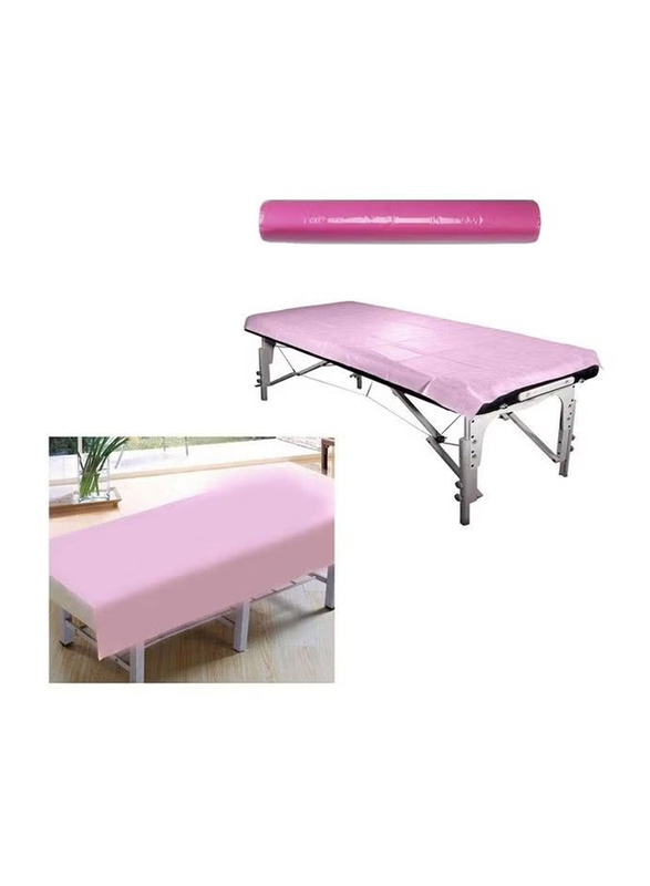 Disposable Massage Table Sheet Bed Cover, 50-Piece, Pink