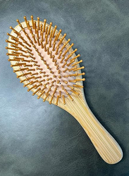 La Perla Tech Oval Bamboo Hairbrush Durable & Environment Friendly Hair Brush, 1 Piece