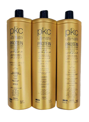 PKC Ultimate Protein Keratin with Collagen Straightening Professional Set for All Hair Types, 3 Pieces