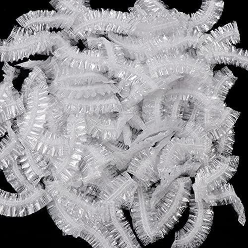 Plastic Disposable Ear Cover, 100 Pieces, Clear