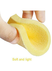 I.E Compressed Facial Sponges Sticks Round Face Sponge Pads, Yellow