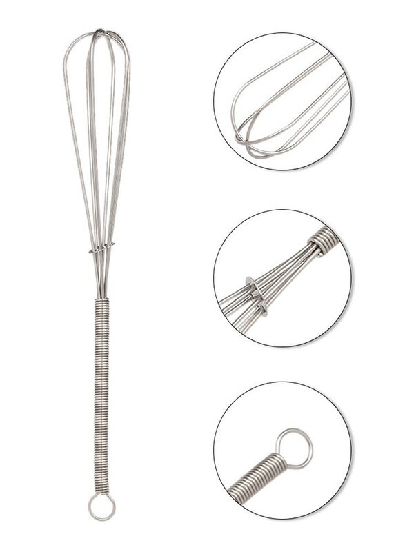 La Perla Tech Stainless Steel Whisk Stirrer Cream Mixer, Silver