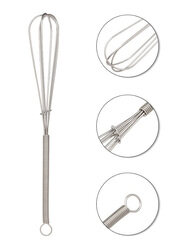 La Perla Tech Stainless Steel Whisk Stirrer Cream Mixer, Silver